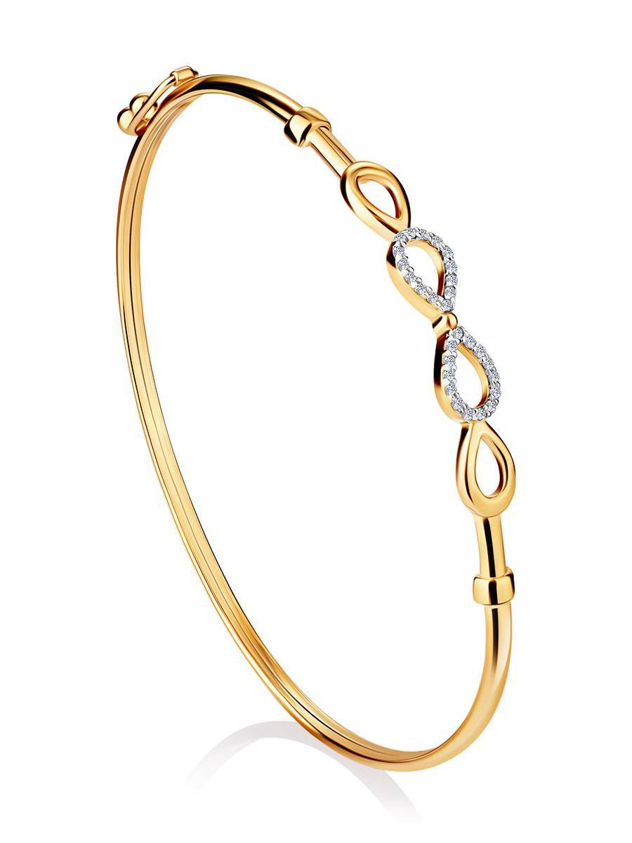 Infinity store bangle bracelet