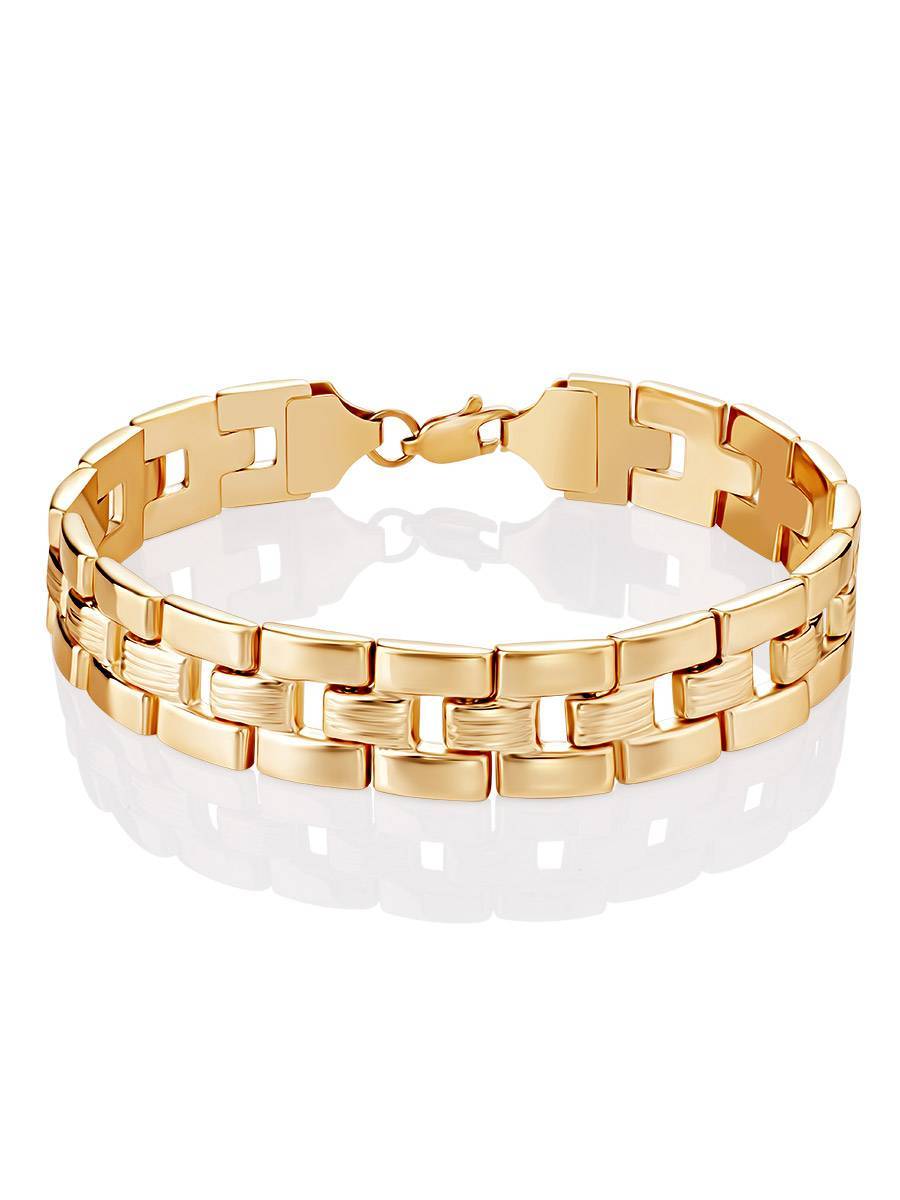 Chunky Golden Link Bracelet, image 