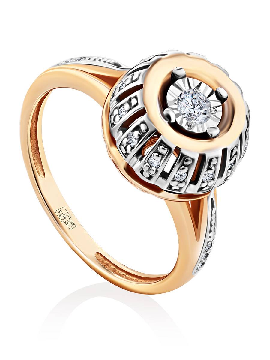 Gorgeous Gold Diamond Ring, Ring Size: 5.5 / 16, image 