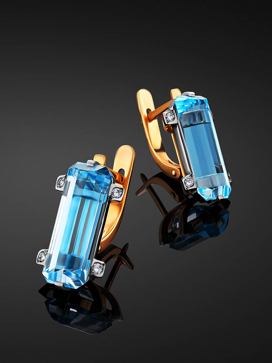 Men's on sale topaz earrings