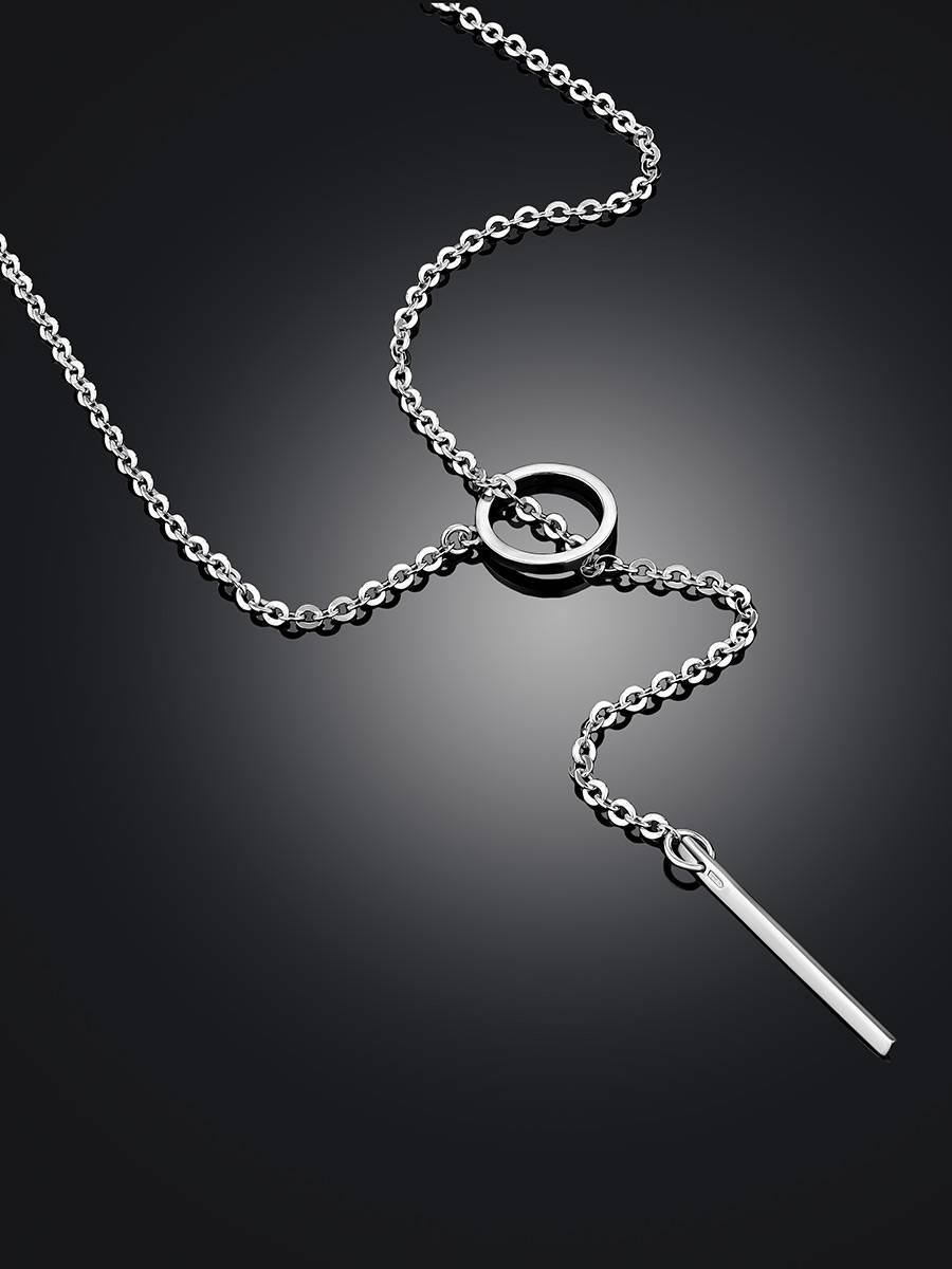 [SHOVEOFF] Silver Bar Chain Necklace ★人気★ Amazon.com: Chunky Silver Necklace Silver Toggle Necklace