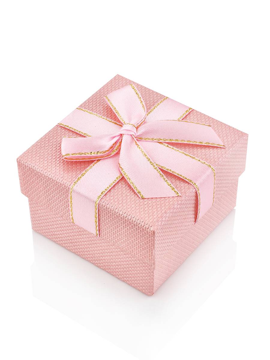 Cute Pink Gift Box With Ribbon