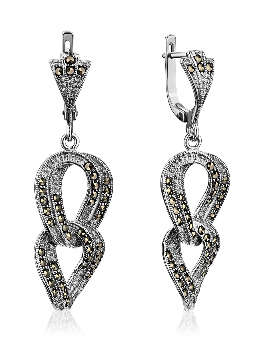 Marcasite 2025 dangle earrings