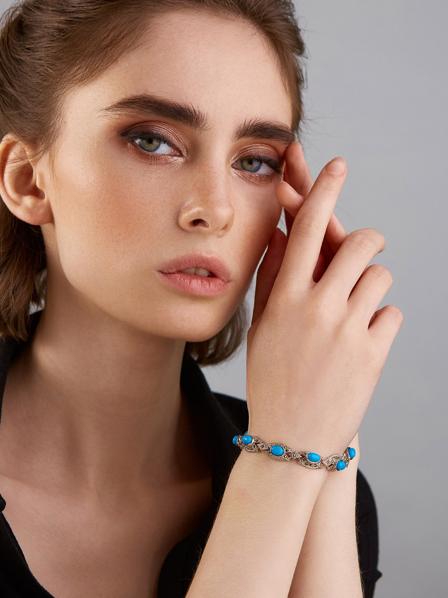 SILVER TAG ■ Aqua Turquoise Pearl Bracelet ブレスレット MUSINSA | SILVERTAG Aqua Turquoise Pearl Bracelet BB-25SSR11