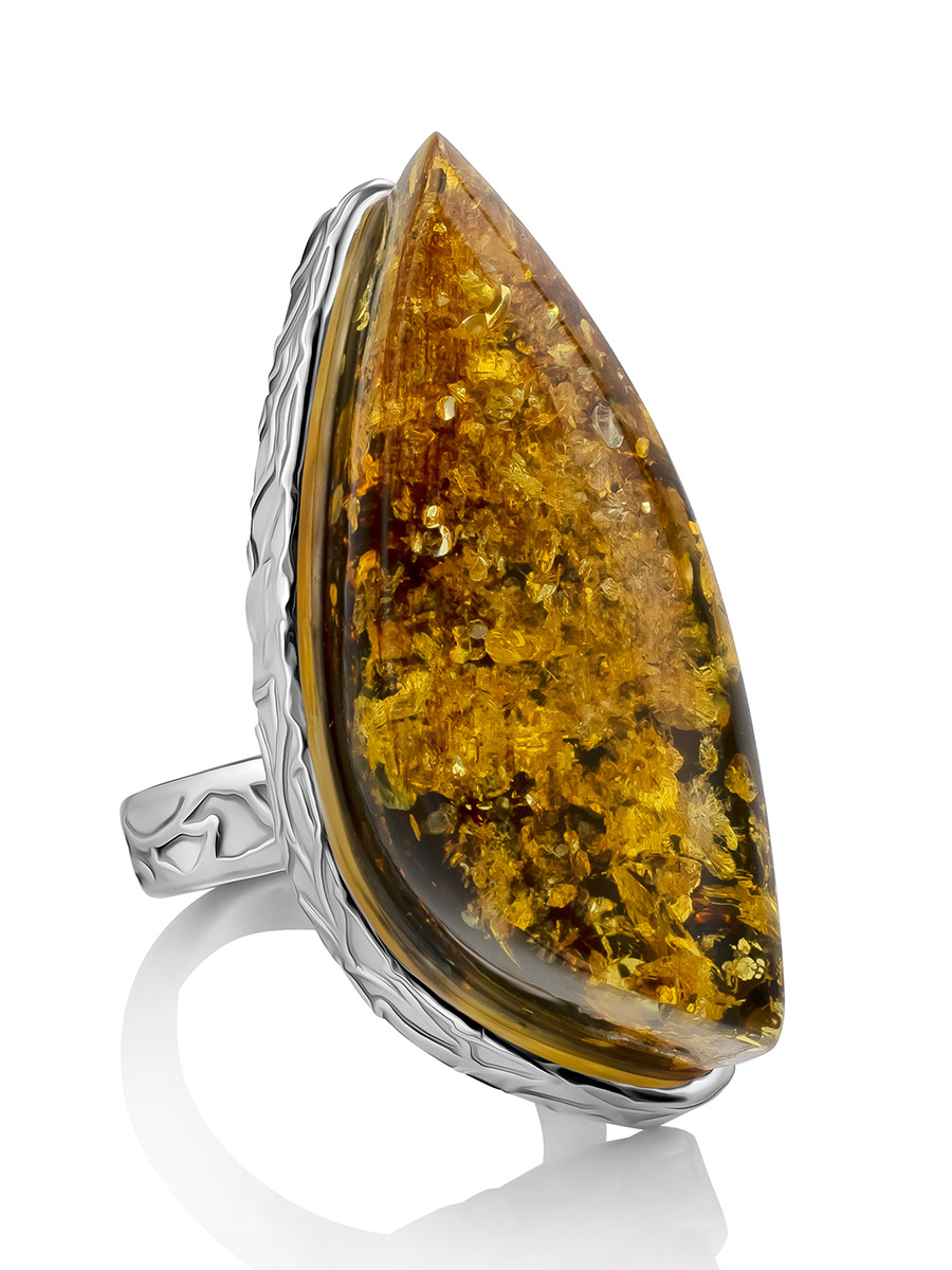 Amber cocktail clearance ring