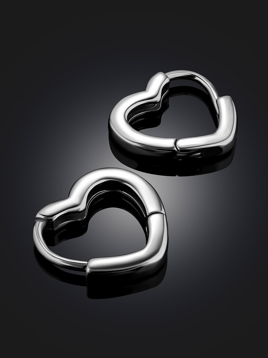 Chic Heart Shaped Earrings The ICONIC, image , picture 2