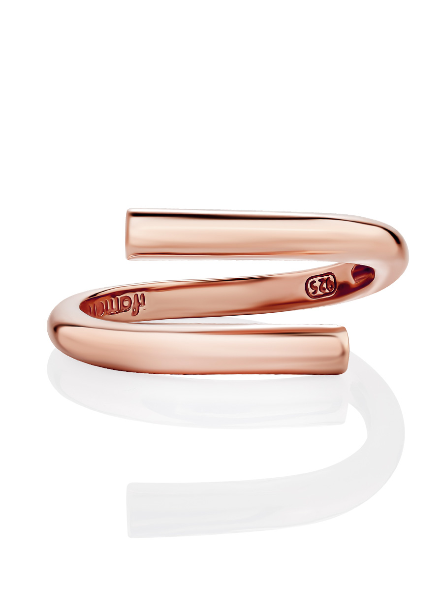 Trendy Rose Gold-Plated Ring The ICONIC, Ring Size: Adjustable, image , picture 3