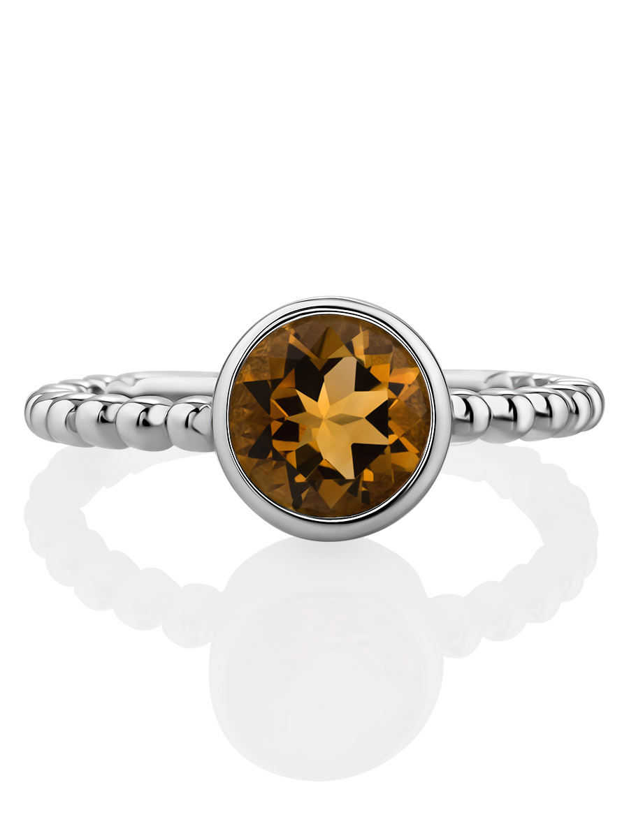 Lustrous Citrine Ring, Ring Size: 6.5 / 17, image , picture 4