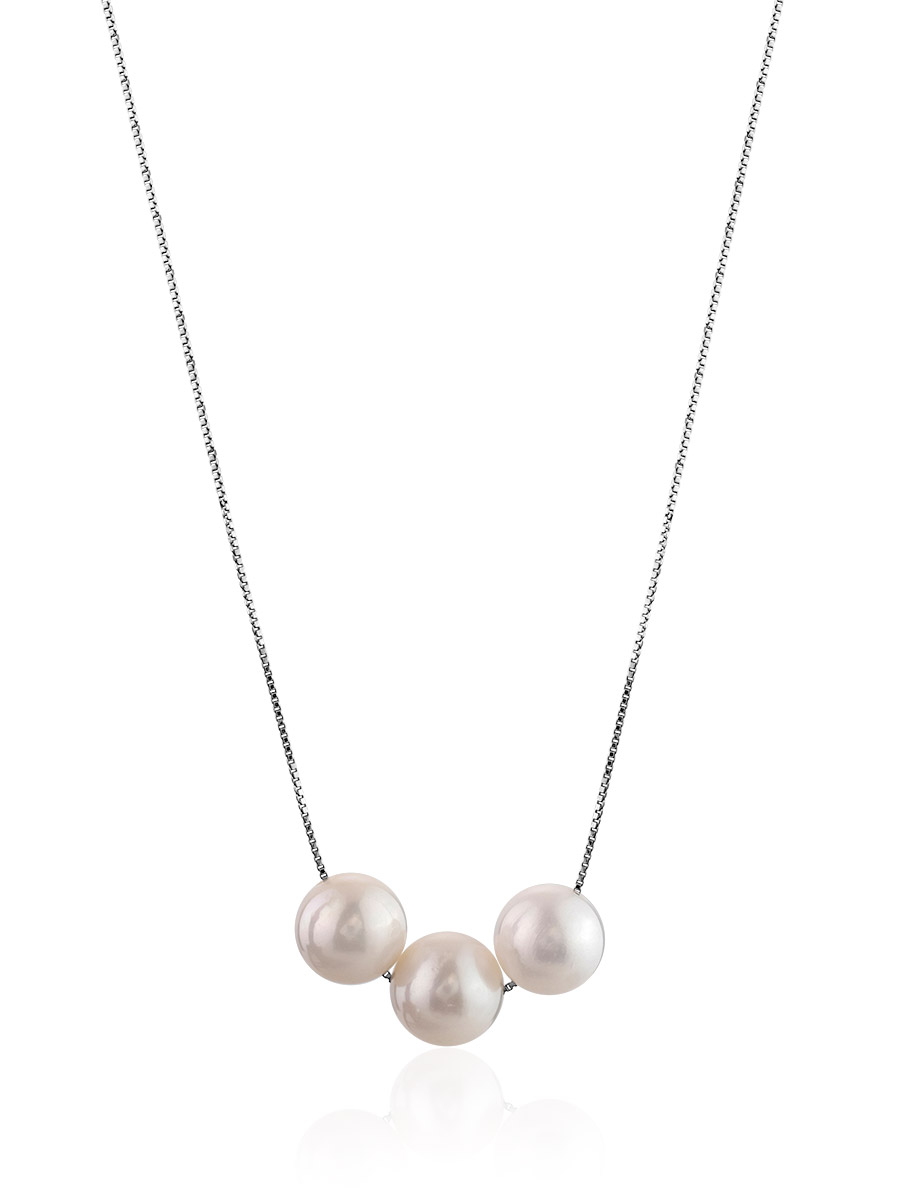 Minimalist Design Pearl Necklace, image 