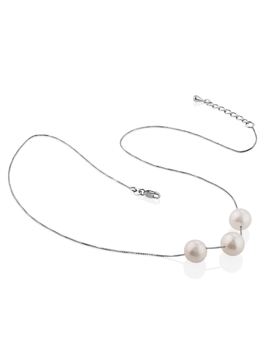 Minimalist Design Pearl Necklace, image , picture 4