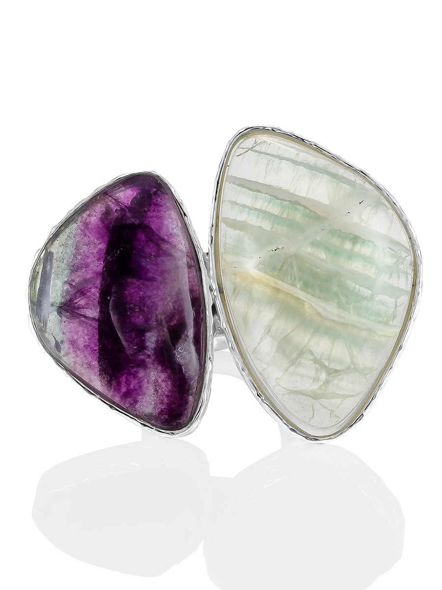 Statement Fluorite Ring The Bella Terra, Ring Size: Adjustable, image , picture 4