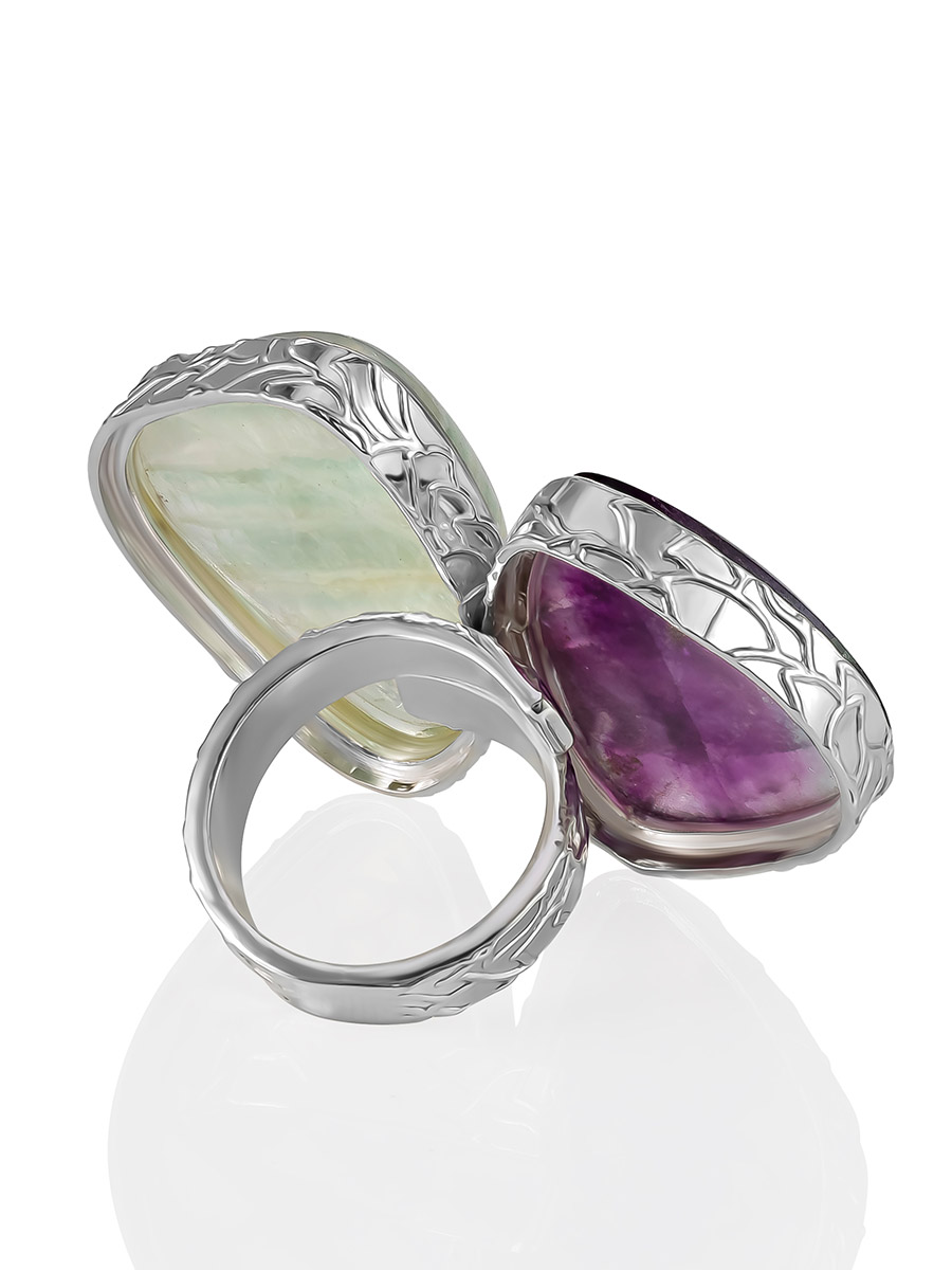 Statement Fluorite Ring The Bella Terra, Ring Size: Adjustable, image , picture 5