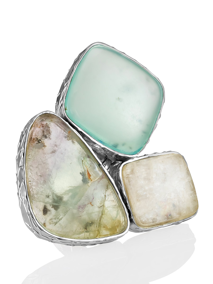 Bold Multistone Cluster Ring The Bella Terra, Ring Size: Adjustable, image 