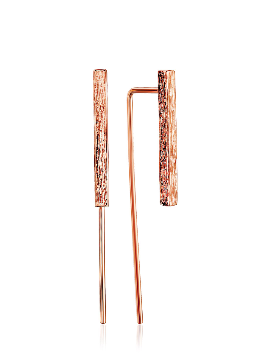 Geometric Design Rose Gold Plated Earrings The ICONIC, image 