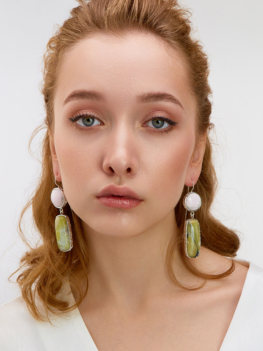 Fabulous Earrings With Aragonite And Violane The Bella Terra, image , picture 3