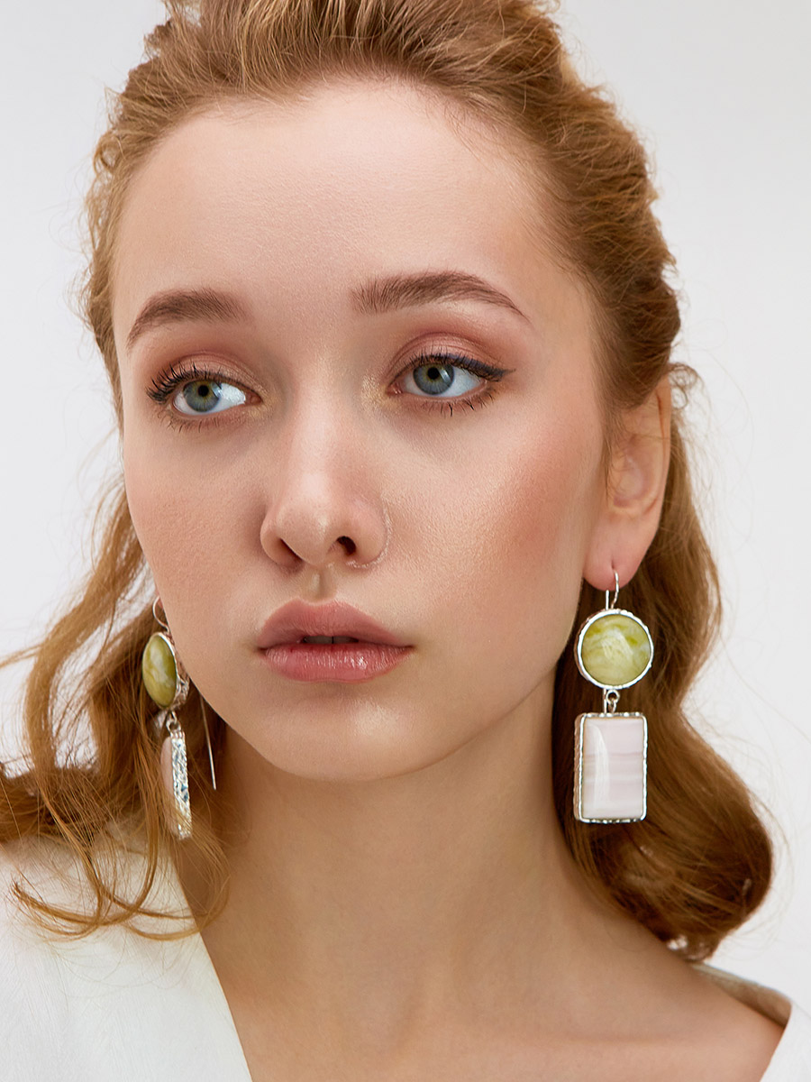 【VASEUL】Rococo Onyx Silver Earrings ピアス Sterling Silver Vintage Earrings with Onyx and Marcasite