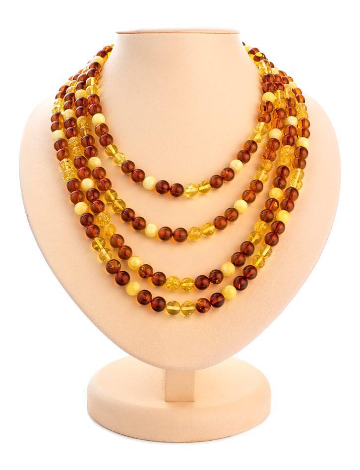 Go amber beads top