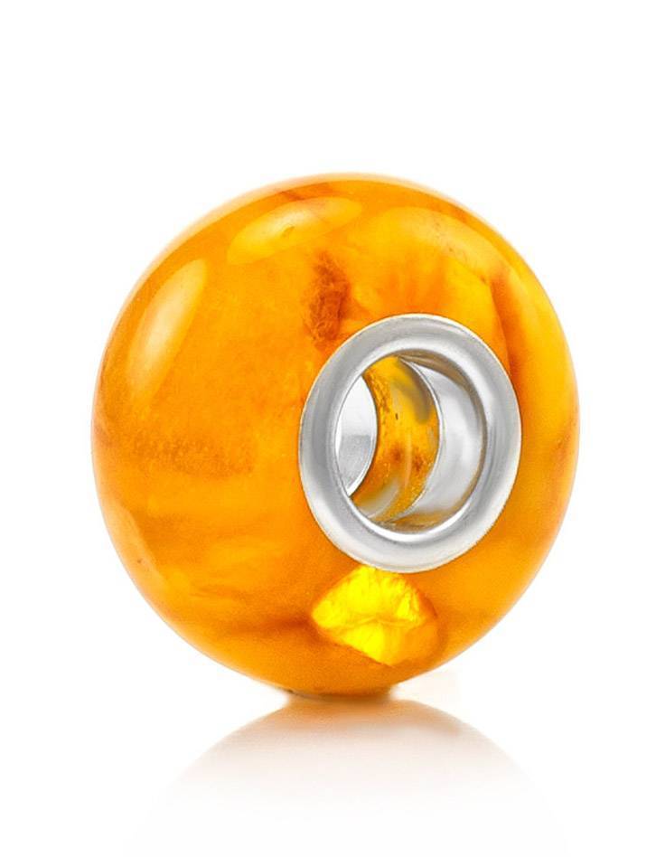Bright Honey Amber Ball Charm, image 