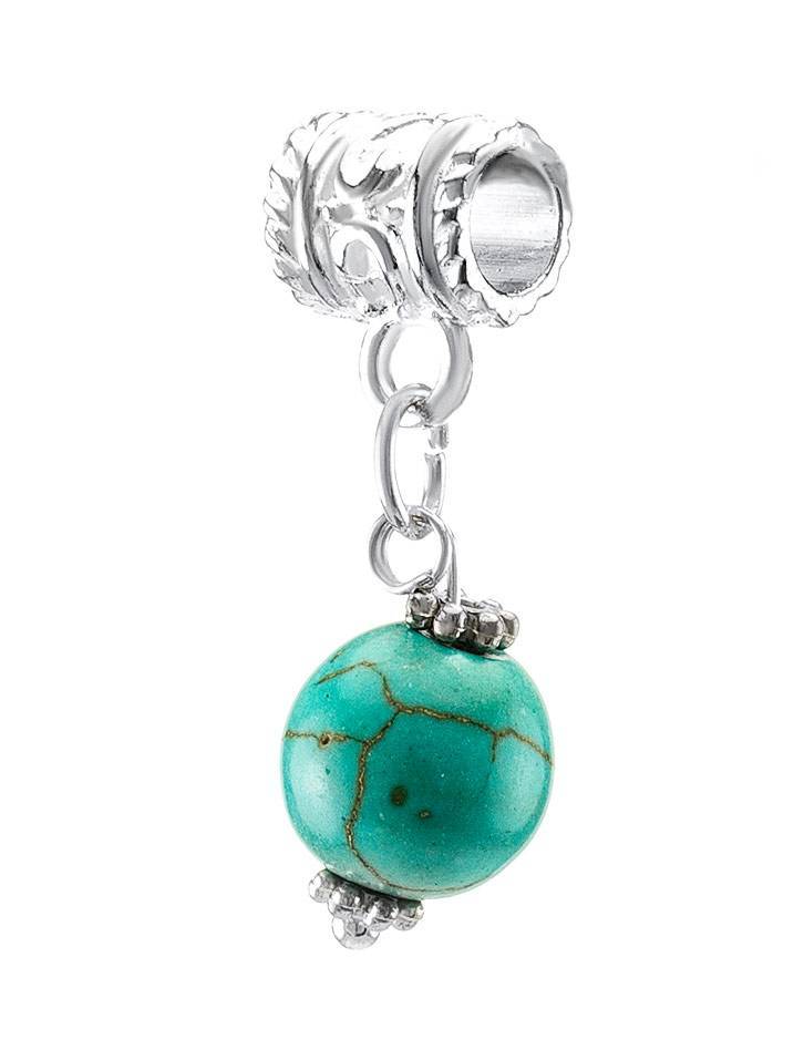 Charm With Reconstructed Turquoise The Acorn, image , picture 3