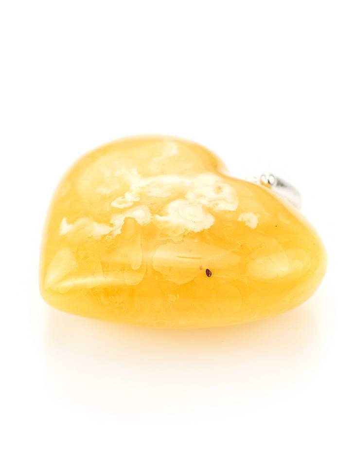 Bold Honey Amber Heart Pendant The Declaration, image , picture 2