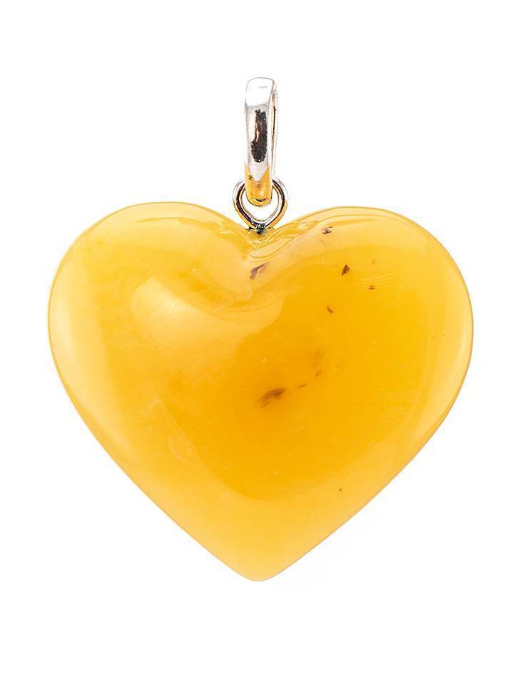 Bold Honey Amber Heart Pendant The Declaration, image , picture 5