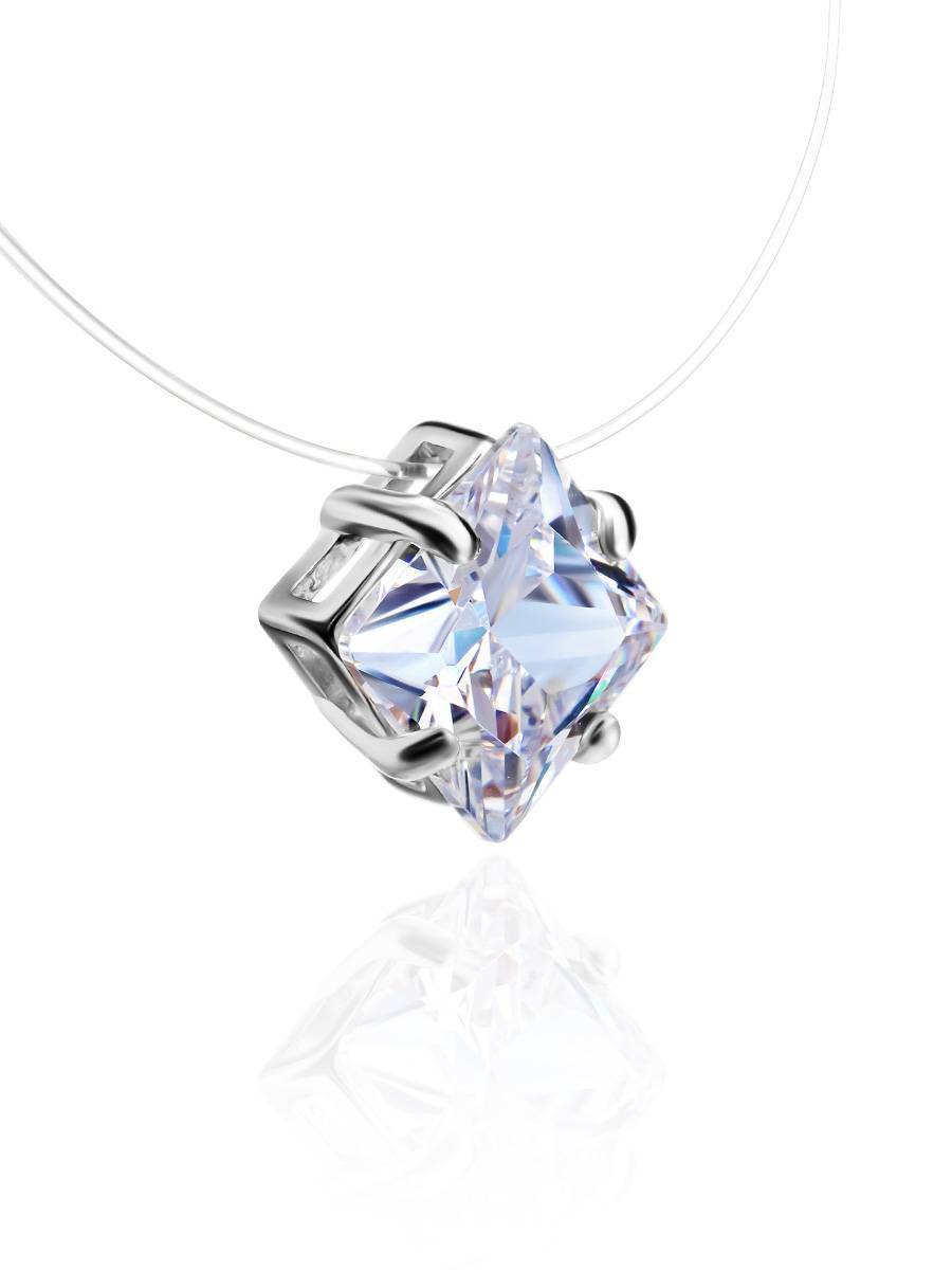 Square 2024 crystal pendant