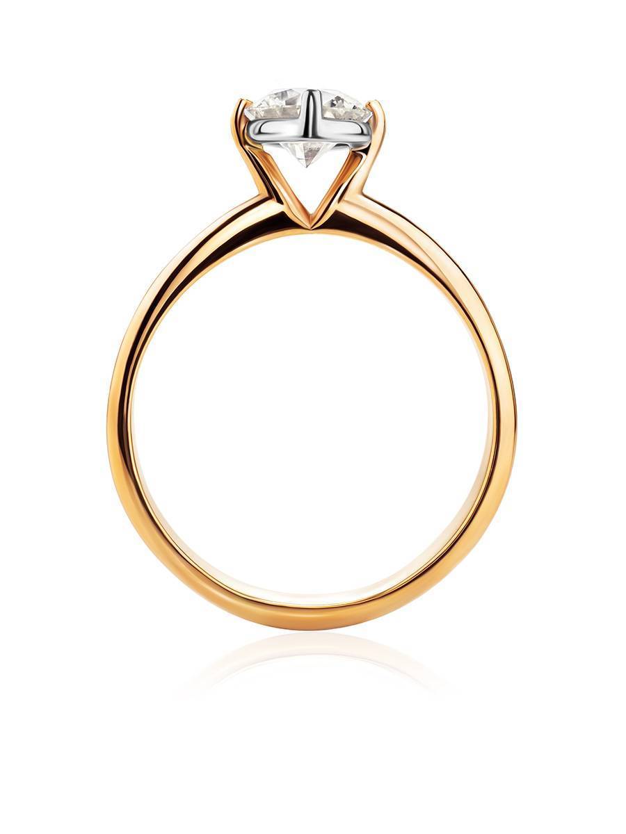 Solitaire Diamond Ring In Gold, Ring Size: 9 / 19, image , picture 3
