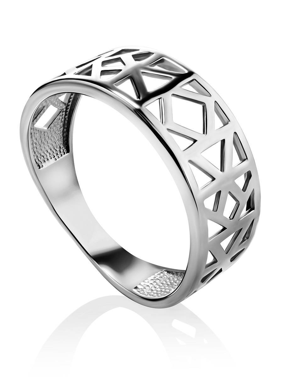 Laced Silver Band Ring The Sacral