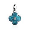 Shimmering Blue Enamel Pendant With Crystal The Heritage, image 