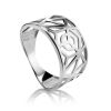 Laced Silver Band Ring The Sacral, Ring Size: 8.5 / 18.5, image 