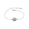 Amazing Silver Bracelet With Spiral Design Detail The Enigma Collection, Length: 19, image 