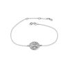 Sterling Silver Bracelet With Crystal The Enigma Collection, Length: 19, image 