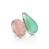 Rose & Mint Stone Cocktail Ring The Bella Terra, Ring Size: 8.5 / 18.5, image 