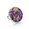 Statement Two Tone Purple Cocktail Ring The Bella Terra, Ring Size: 8 / 18, image 
