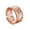 Antiqued Finish Stylish Silver Ring The Liquid, Ring Size: Adjustable, image 