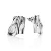 Stylish Modern Silver Earrings The Liquid, image 