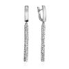 Exotic Style Textured Silver Dangles, image 