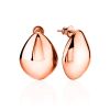 Statement Rose Gold Plated Silver TearDrop Earrings The Liquid, image 