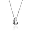 Fabulous Sterling Silver Teardrop Pendant Necklace The Liquid, image 