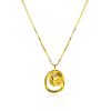 Amazing Gold Plated Silver Necklace The Liquid, image 
