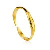 Refined Gold Plated Silver Ring The Liquid, Ring Size: Adjustable, image 