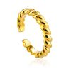 Chic Gilded Silver Adjustable Ring The ICONIC, Ring Size: Adjustable, image 