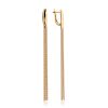Stylish Golden Chain Earrings, image 