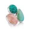 Chic Cocktail Ring With Multicolor Stones Bella Terra, Ring Size: 6.5 / 17, image 