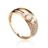 Classy Gold Crystal Ring, Ring Size: 6 / 16.5, image 