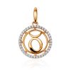 Golden Taurus Sign Pendant, image 