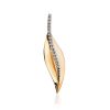 Golden Pendant With Bright Crystal Row, image 