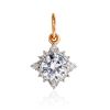 Glamorous Gold Crystal Pendant, image 