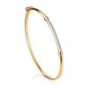 Crystal Encrusted Golden Bangle Bracelet, image 