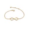 Golden Chain Bracelet With Infinity Symbol, image 